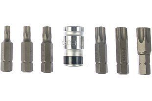 Набір біт Torx діаметр 8 мм. з тримачем 3/8" 7 од. Force 3071 F 3071 F фото