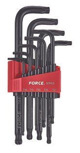 Набір ключів Torx Г-обр. з кулею довгих 9 од. (Т10-Т50) Force 5098LB 5098LB F фото