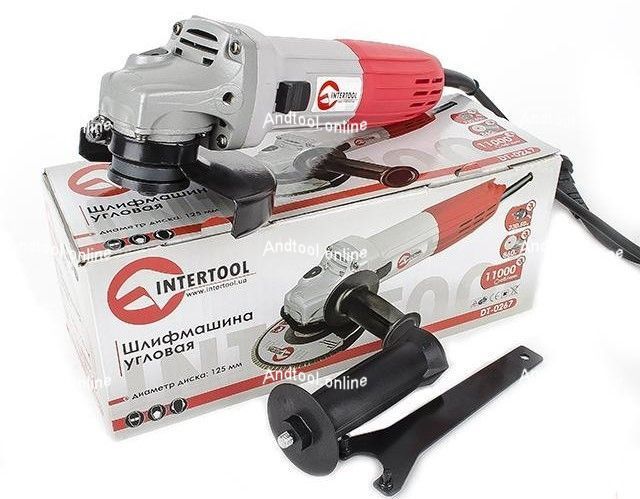 Шлифмашина угловая 860 Вт. INTERTOOL DT-0267 DT-0267 фото