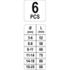 Набор экстракторов &Oslash; 3-14 мм 6 шт. YATO YT-0590 YT-0590 фото 4