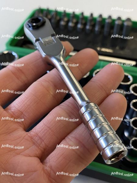 Трещотка мини 1/4" с шарниром TOPTUL 60 зубцов (исп. с FTDF0810) CHEV0811 CHEV0811 фото