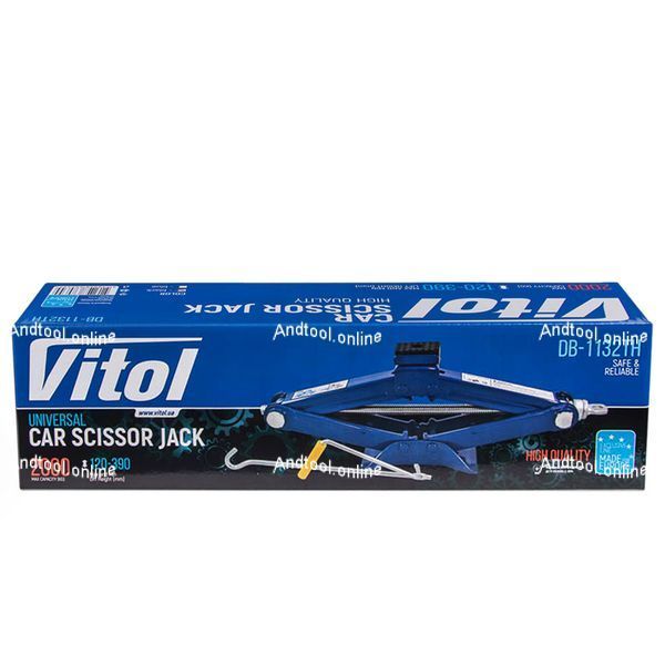 Домкрат гвинтовий 2т 390 мм. Vitol 3ДВ-1132ТН/ST-11N ДВ-1132ТН/ST-113N фото